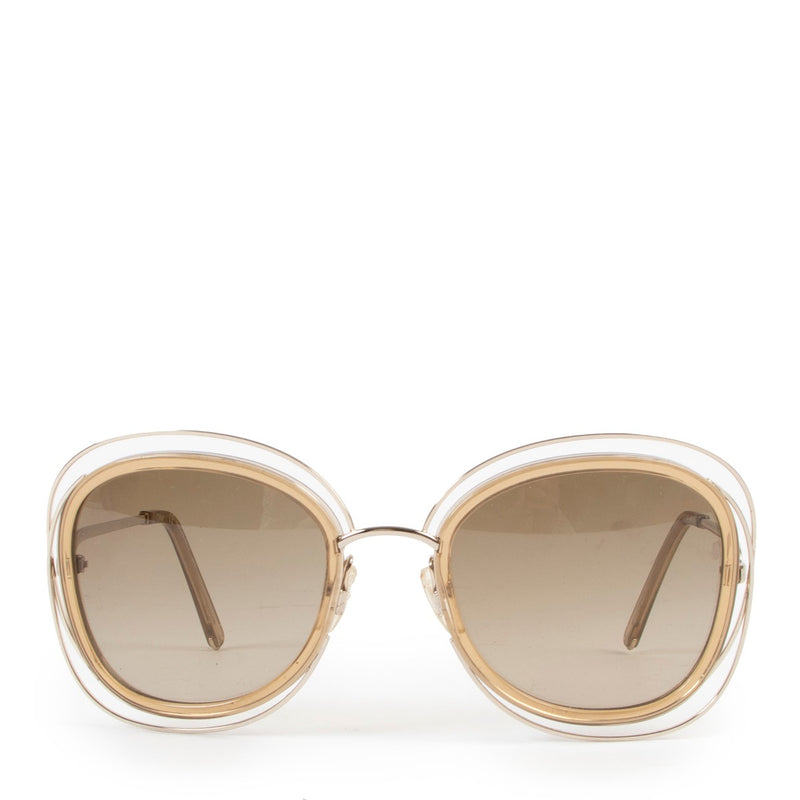 Shop safe online at Labellov in Antwerp this 100% authentic second hand Chloé Gold Glasses