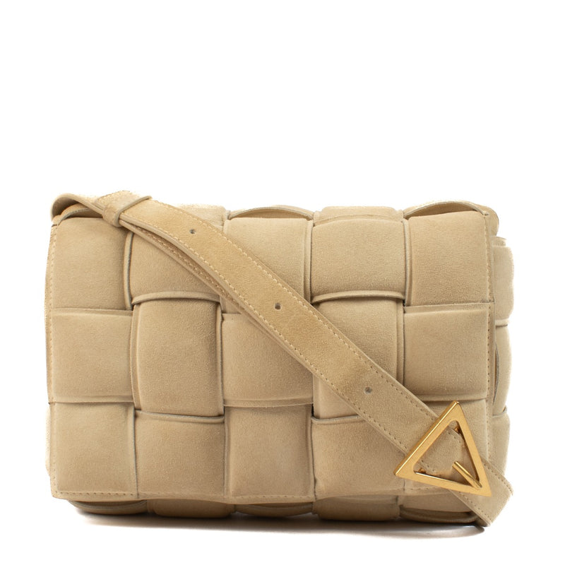Bottega Veneta Porridge Suede Padded Cassette Bag