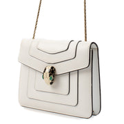 shop 100% authentic second hand Bulgari White Serpenti Forever Crossbody Bag on Labellov.com