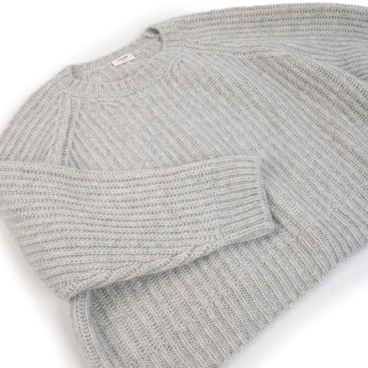 Pull en maille de cachemire gris Céline - Taille S