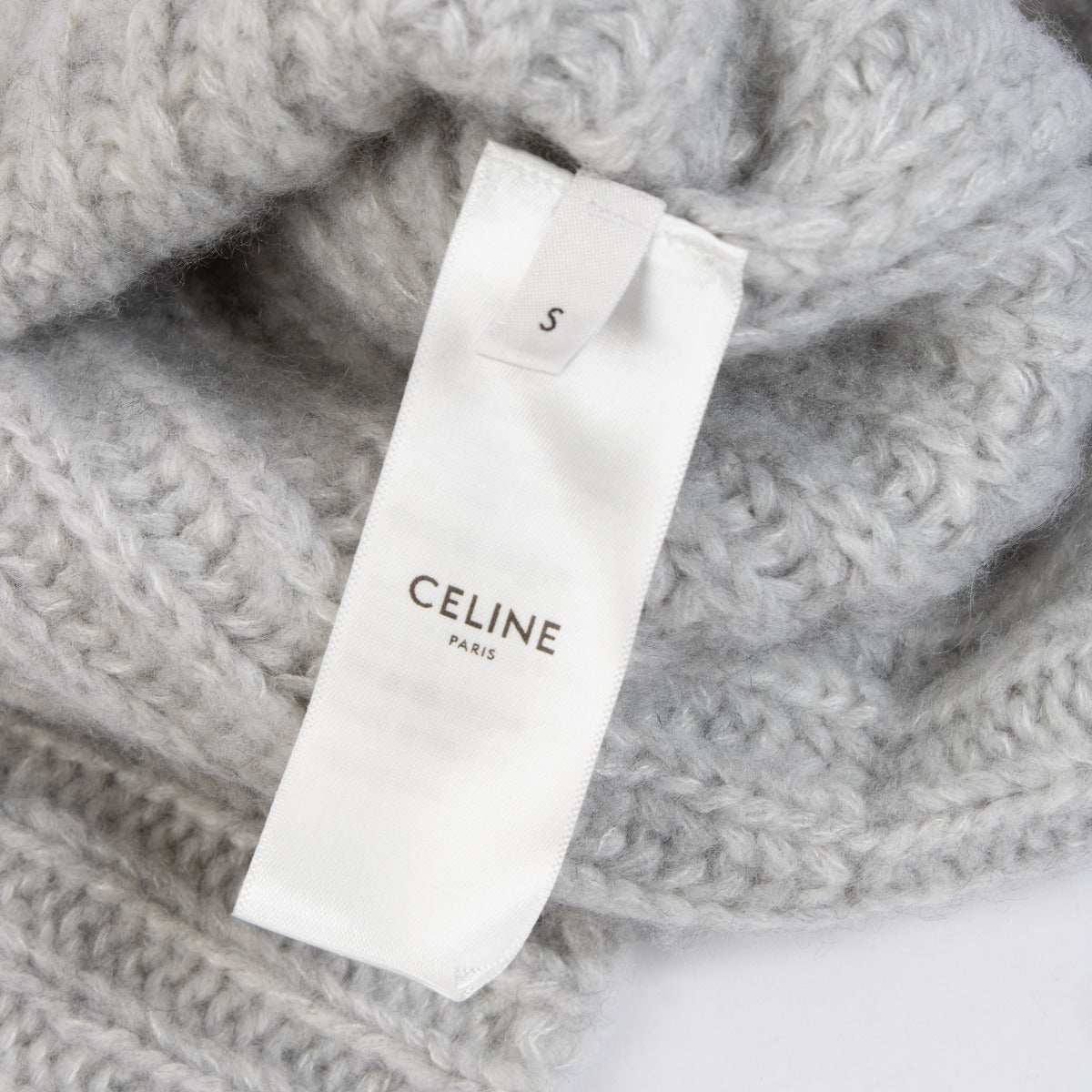 Pull en maille de cachemire gris Céline - Taille S