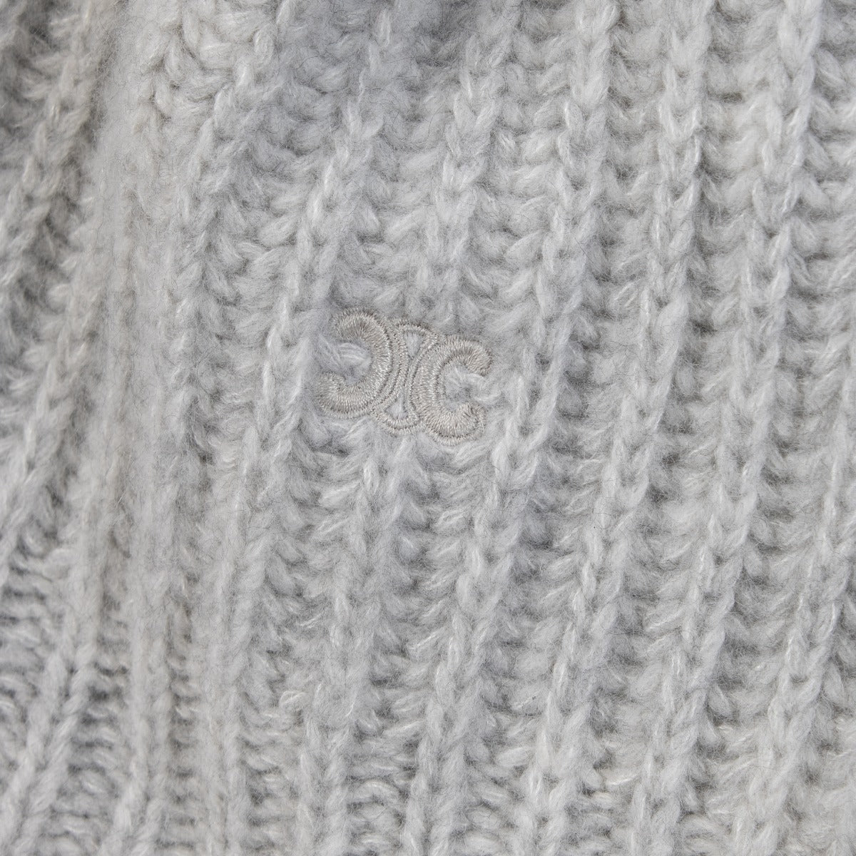 Pull en maille de cachemire gris Céline - Taille S