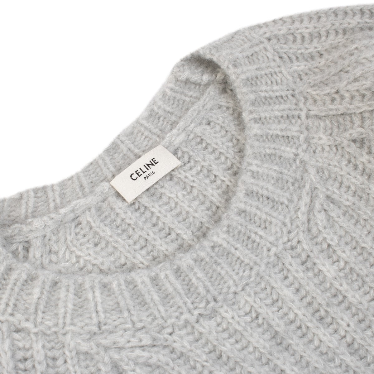 Pull en maille de cachemire gris Céline - Taille S