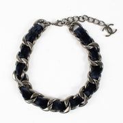 Authentic second hand Chanel 13B Blue Velvet Woven Chain Necklace on Labellov.com