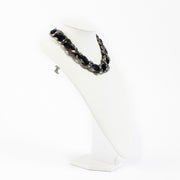 Authentic second hand Chanel 13B Blue Velvet Woven Chain Necklace on Labellov.com