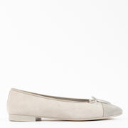 shop 100% authentic second hand Chanel Grey Suede Ballerinas - Size 40 1/2 on www.labellov.com