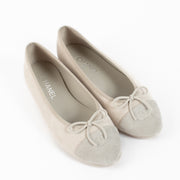 shop 100% authentic second hand Chanel Grey Suede Ballerinas - Size 40 1/2 on www.labellov.com