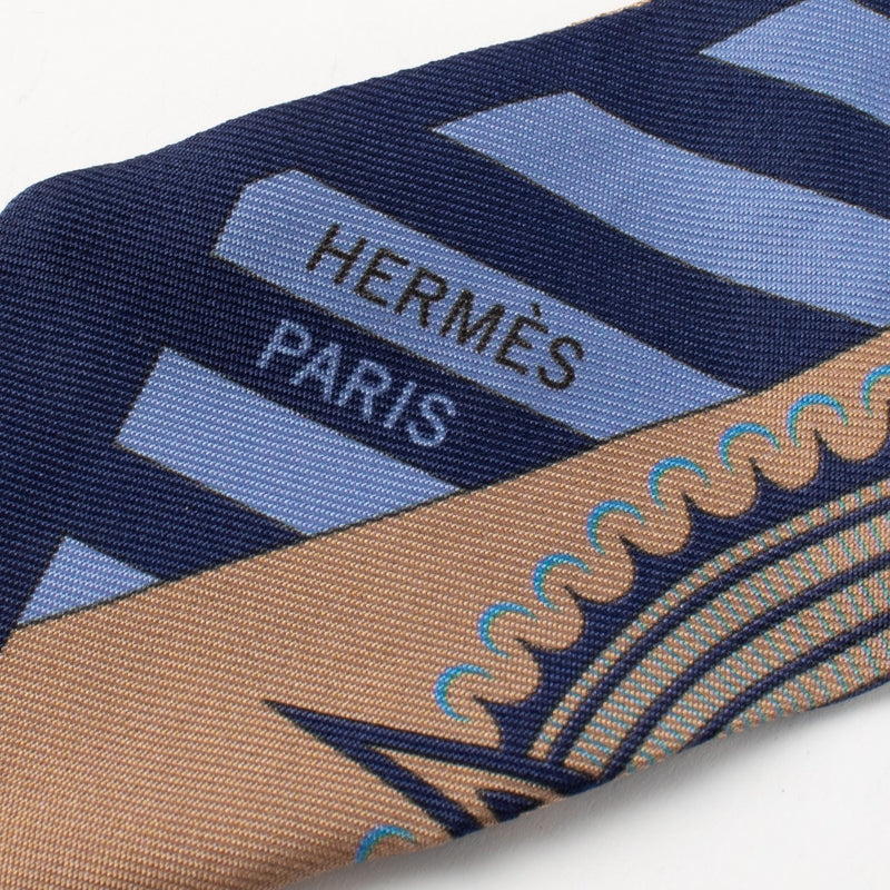 Hermès Geometrie Cretoise Zijden Twilly Sjaal
