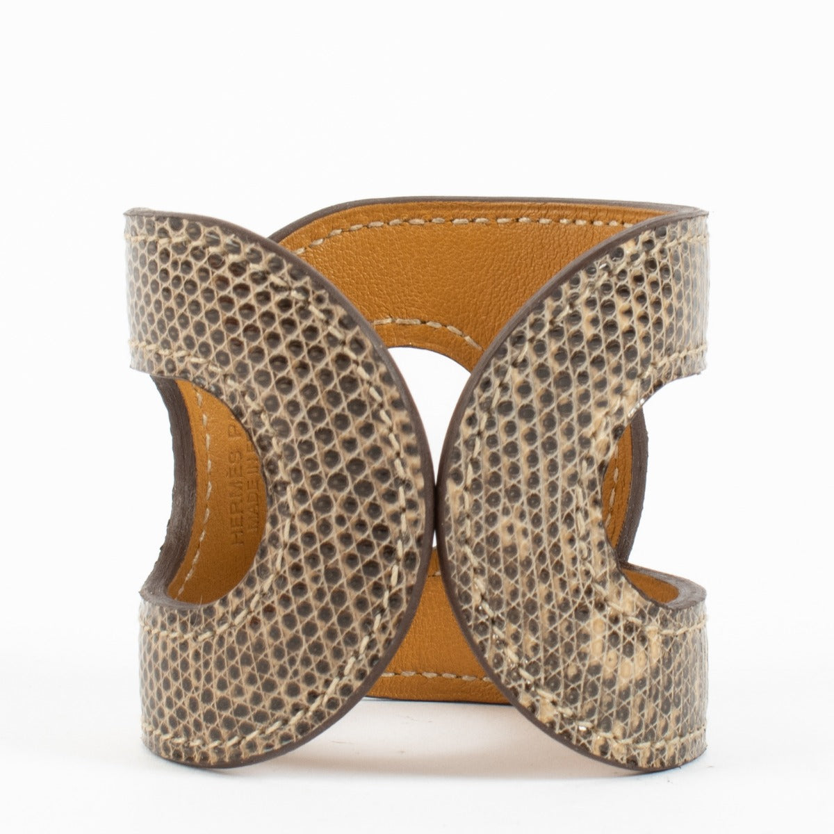 Hermès Ombre Lizard Natural Varation Bracelet