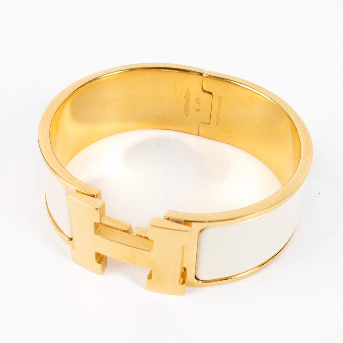 Bracelet Hermès Clic Clac H Ivoire - Taille S