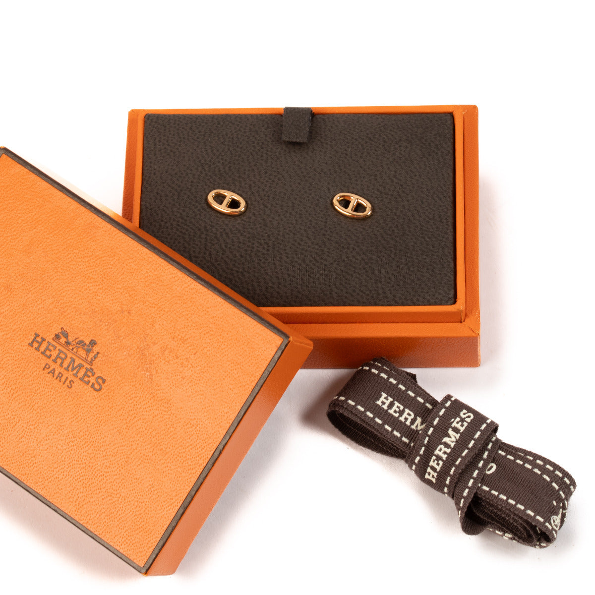Hermès Rose Gold Farandole Very Small Earrings