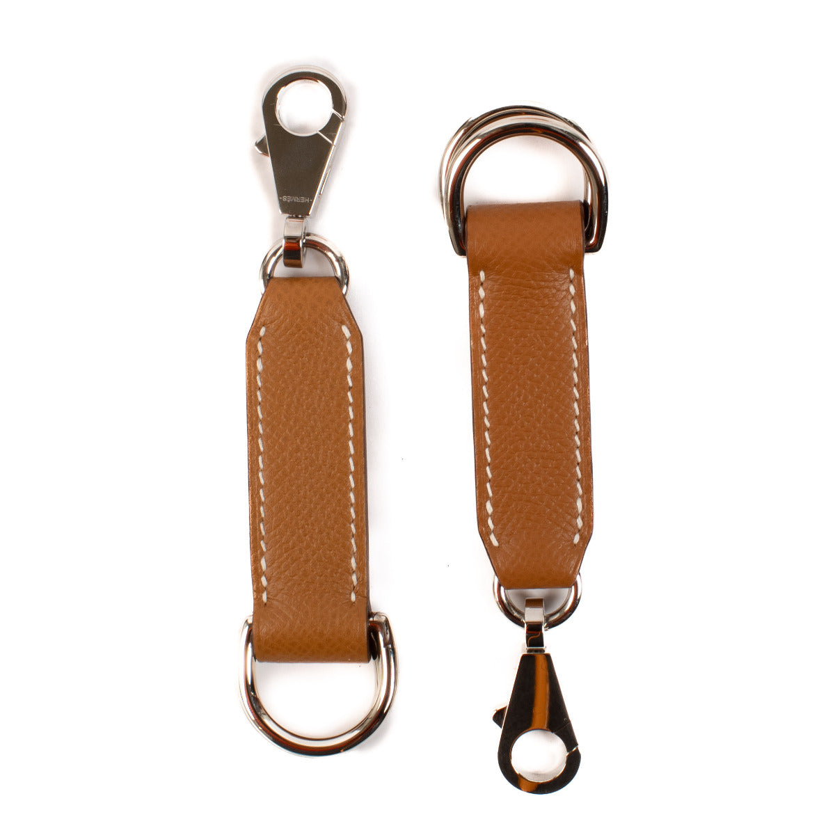 Exclusive Hermès Gold Epsom Attaché Soie Strap Extenders only available at labellov secondhand preloved designer webshop specialised in ultra high luxury