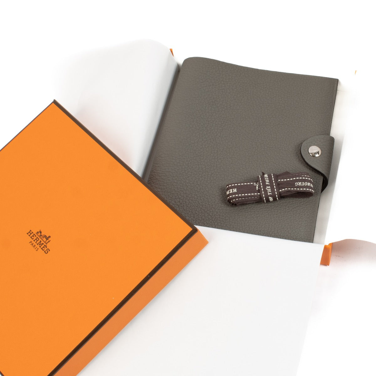 Hermès Etoupe Togo Ulysse PM Notebook Cover
