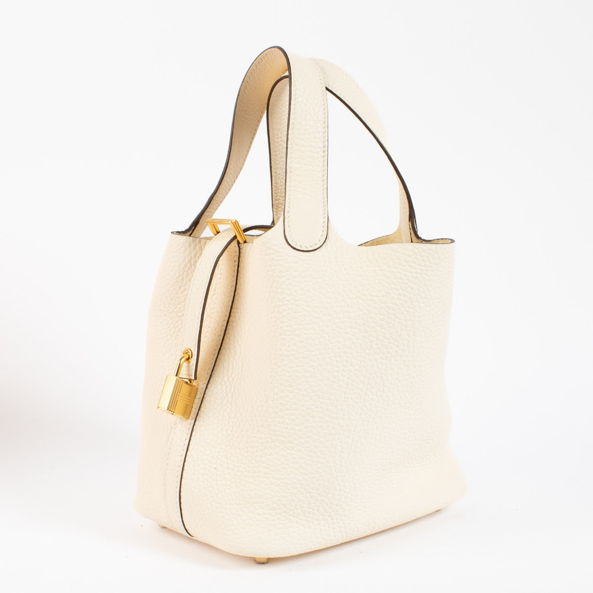 Authentic second hand Hermès Picotin Lock 18 Nata Clemence GHW on Labellov.com