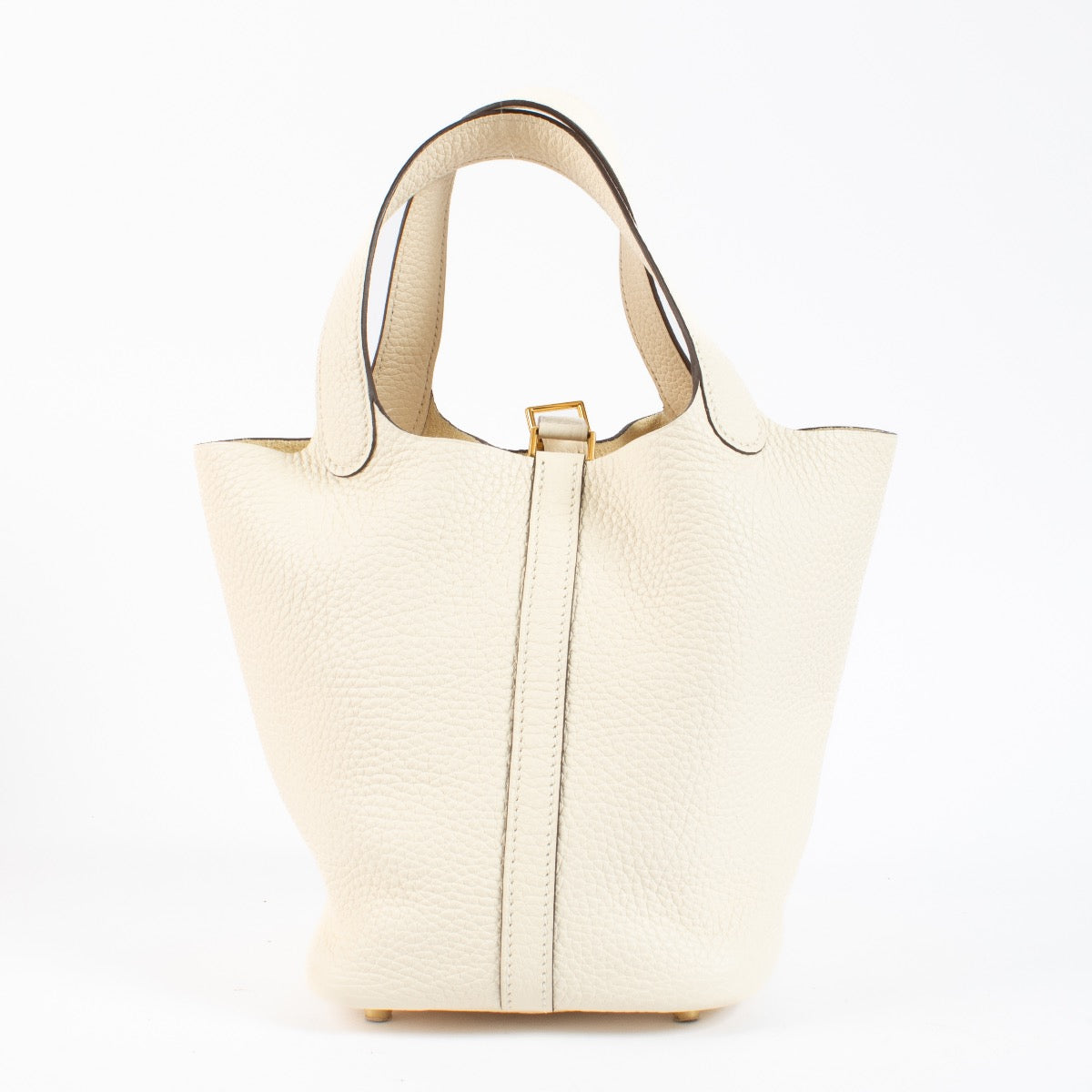 Authentic second hand Hermès Picotin Lock 18 Nata Clemence GHW on Labellov.com