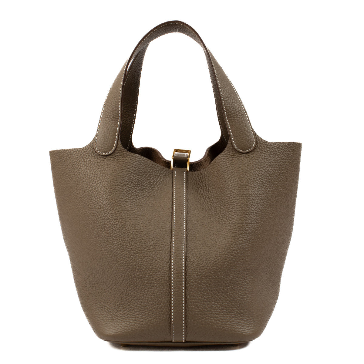 Hermès Picotin Lock 22 Étoupe Taurillon Clemence GHW