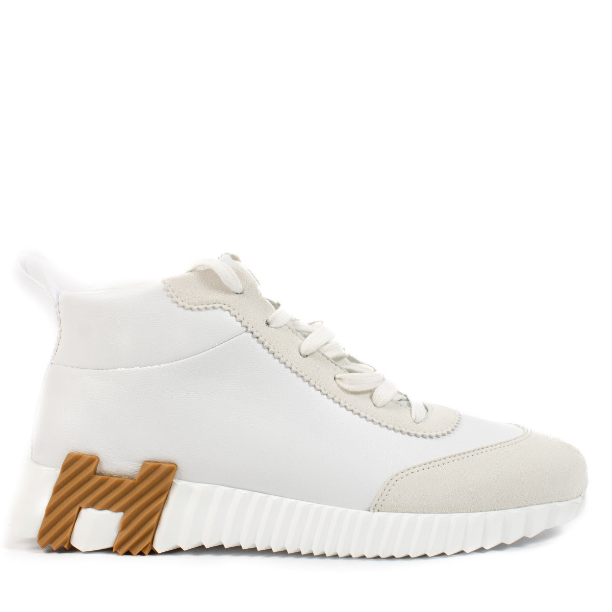 Baskets montantes Hermès Bouncing Hip-Hop blanches - Taille 39