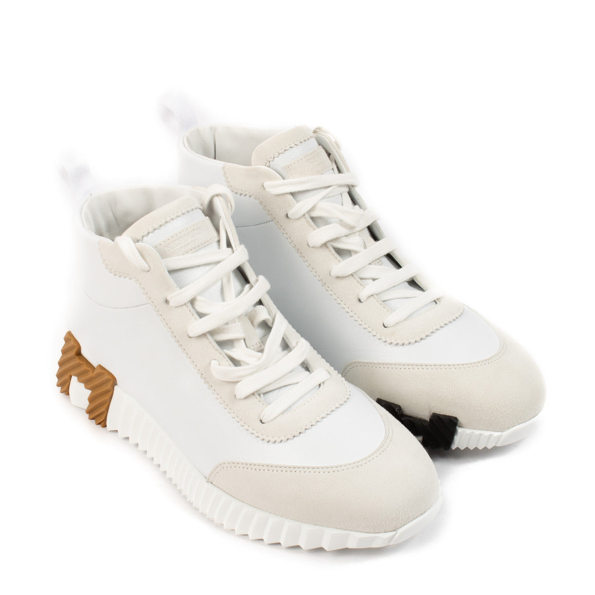 Baskets montantes Hermès Bouncing Hip-Hop blanches - Taille 39