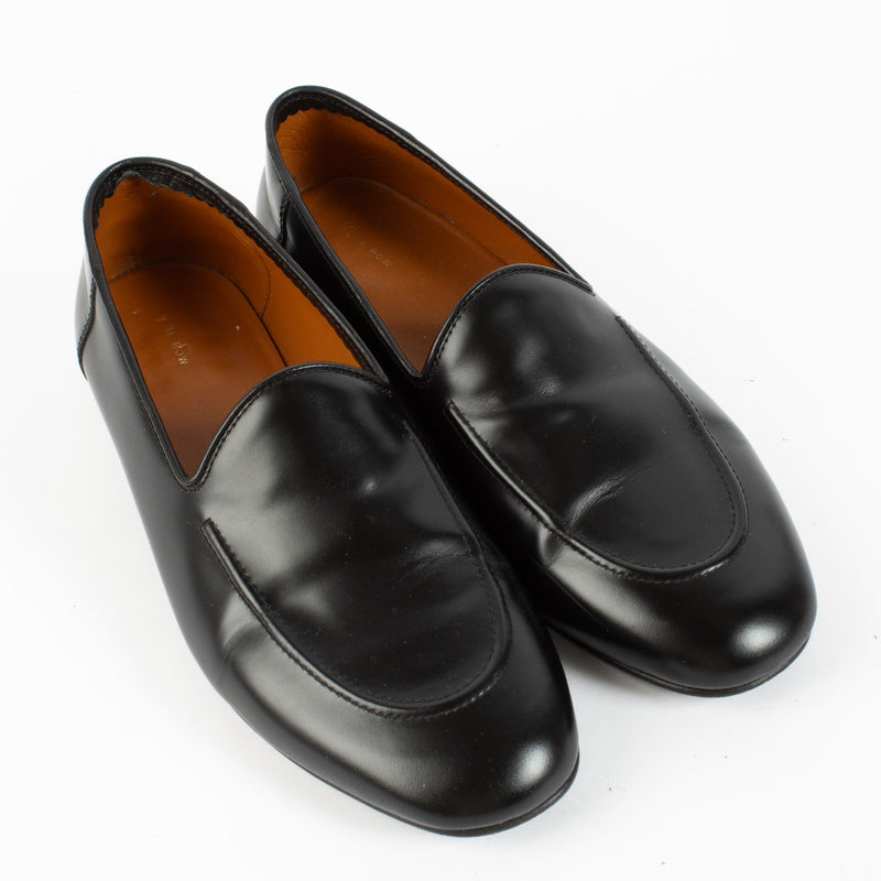 shop 100% authentic second hand The Row Black Loafers - Size 39 on Labellov.com