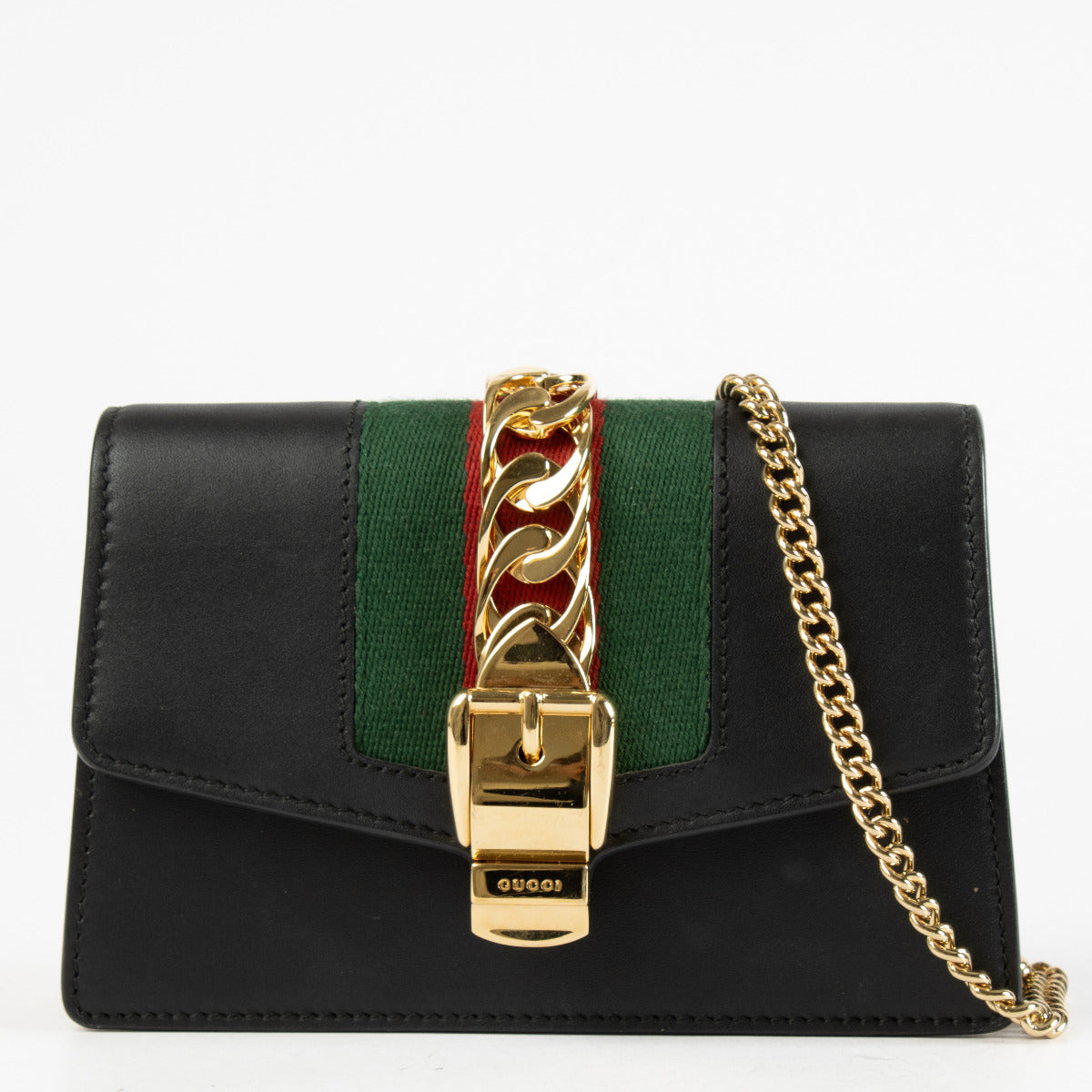 Gucci Black Sylvie Clutch Bag aan de beste prijs bij Labellov tweedehands luxe in Antwerpen en Knokke.