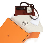 Buy an authentic second hand Hermès Herbag Zip 31 Retourné Quadricolor Bag as new at Labellov