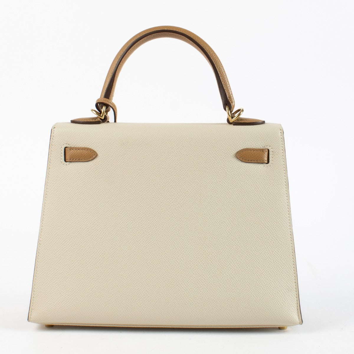 Hermès HSS Kelly 25 Craie/Biscuit Epsom GHW