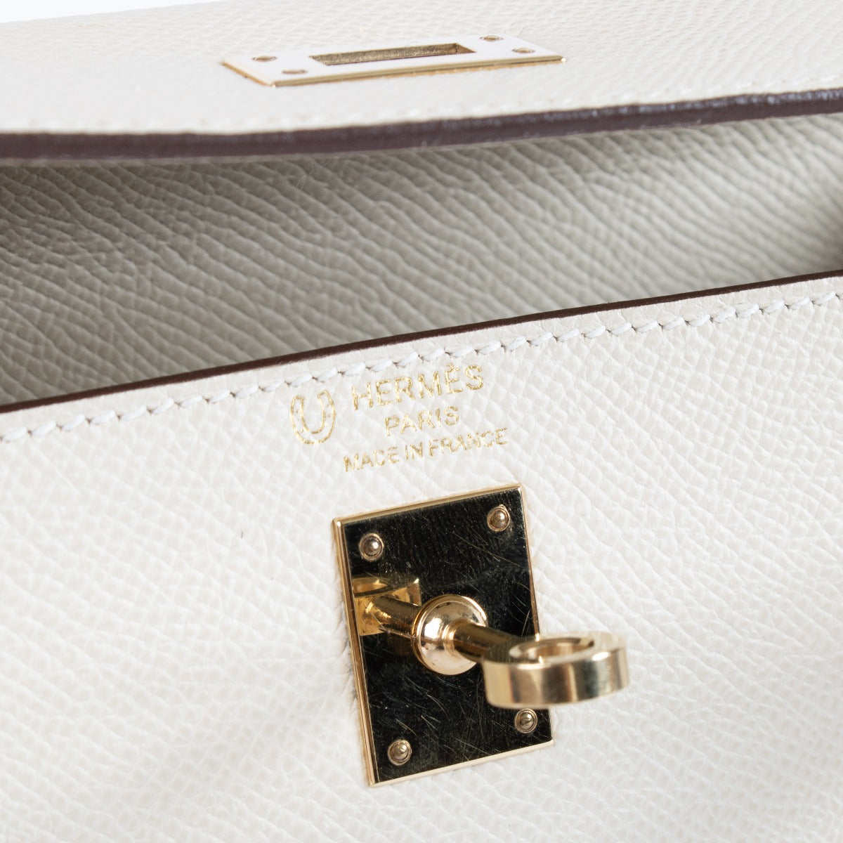 Hermès HSS Kelly 25 Craie/Biscuit Epsom GHW