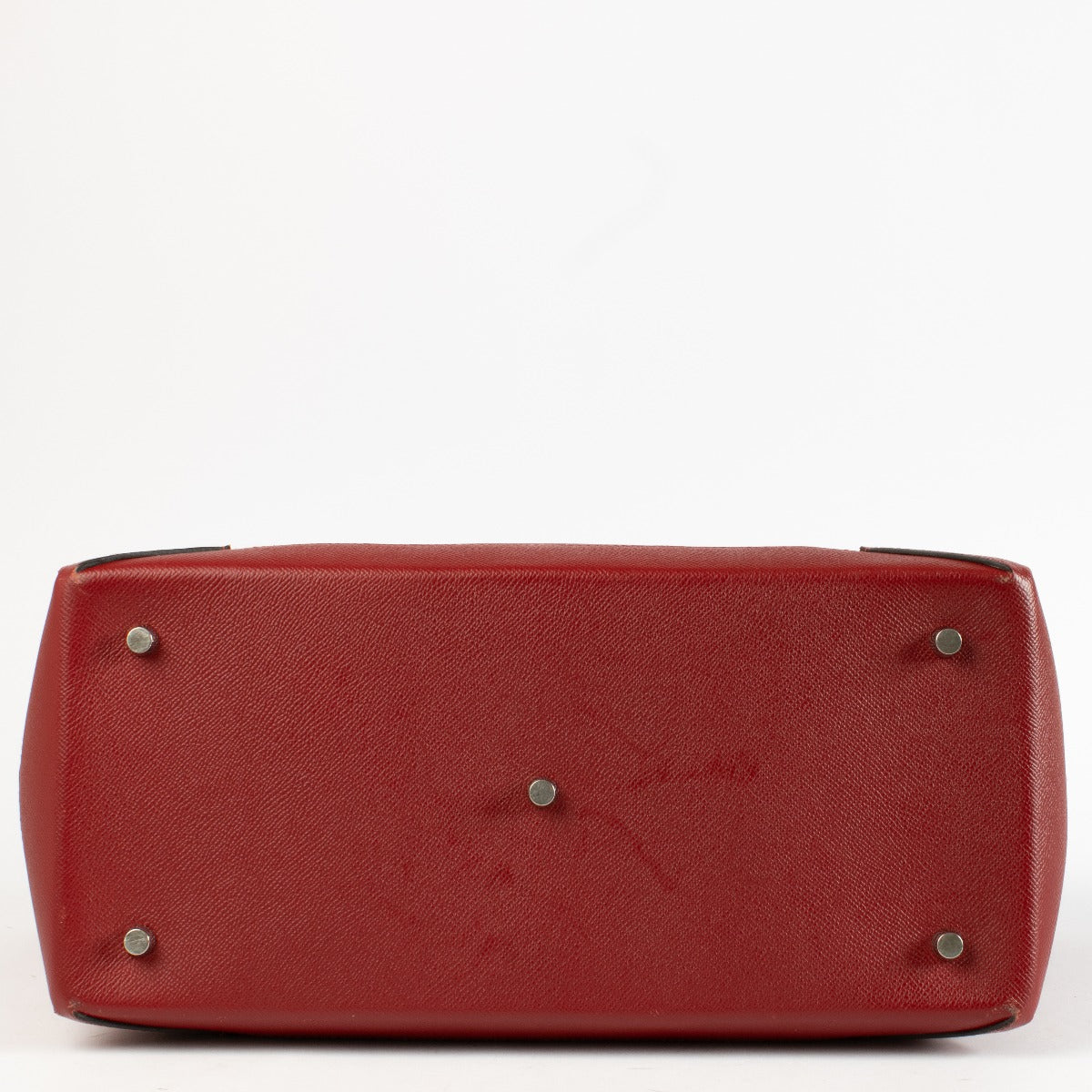 Hermès Maxibox Cabas 36 Rouge Grenat Evercolor/Epsom PHW