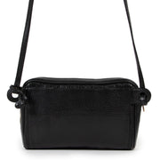 Shop safe online at Labellov in Antwerp this 100% authentic second hand Delvaux Black Toile De Cuir Crossbody