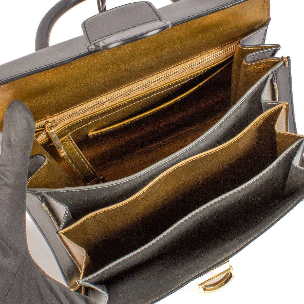 Delvaux Brillant MM Magic noir/or antique/argent