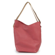 Shop second hand luxury designer Delvaux Pink Leather Bucket Bag at Labellov.com.