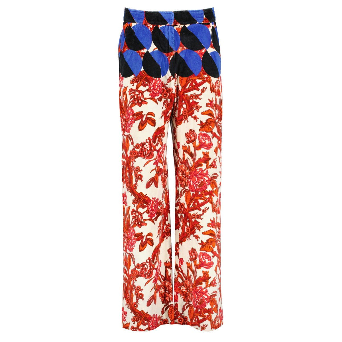 Shop safe online at Labellov in Antwerp this 100% authentic second hand Dries Van Noten Multicolor Printed Pants - size 38