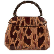 Shop 100% authentic second-hand Gucci Burgundy Lady Lock Python Top Handle on Labellov.com