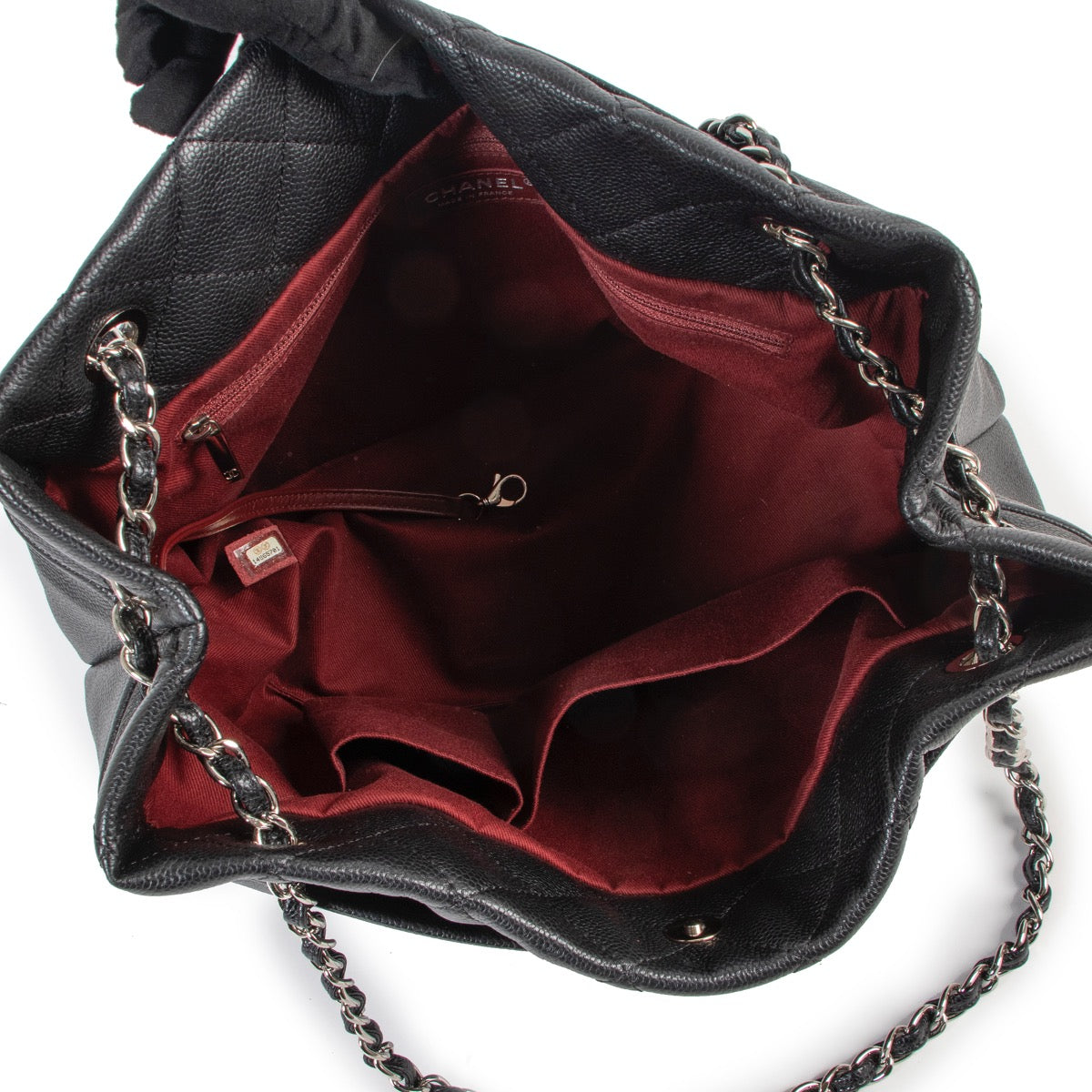 acheter en ligne seconde Chanel Black Caviar Timeless CC Soft Tote