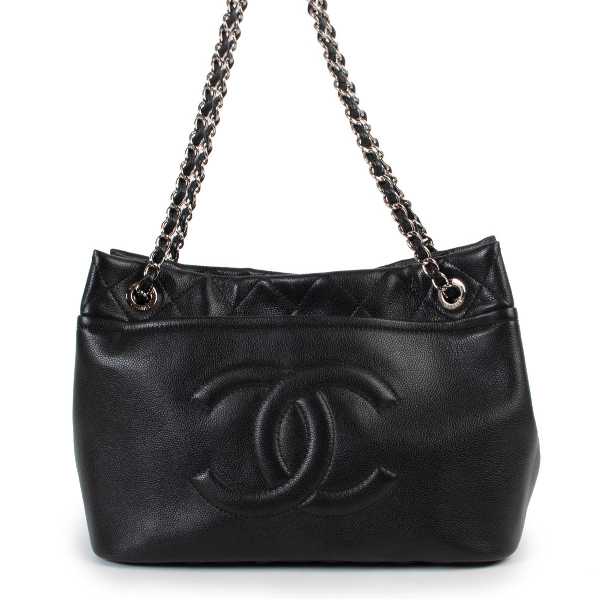 Chanel Black Caviar Timeless CC Soft Tote