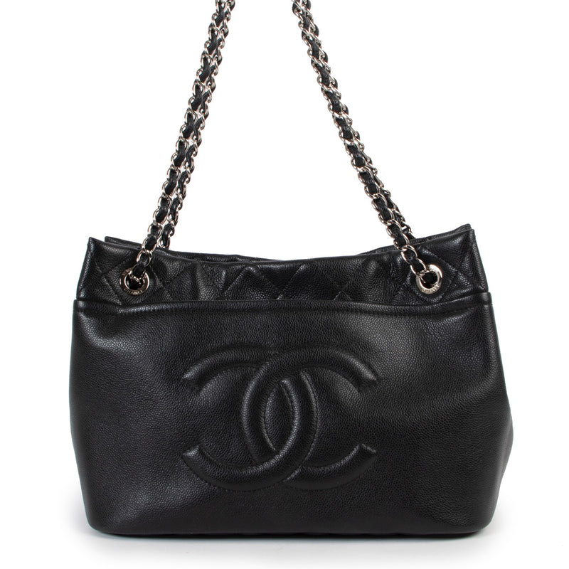 Chanel Black Caviar Timeless CC Soft Tote
