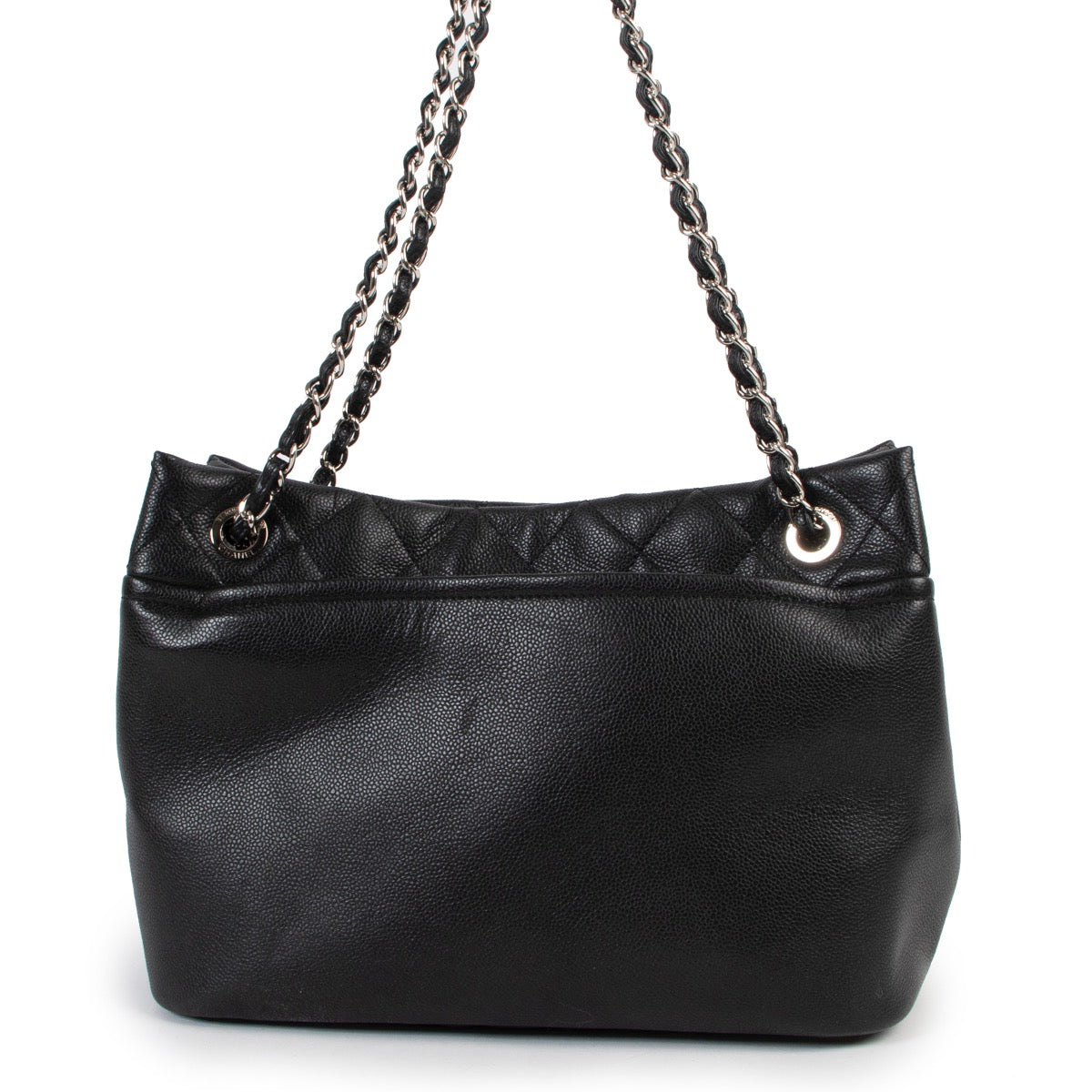 shop online at the best price Chanel Black Caviar Timeless CC Soft Tote