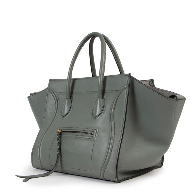 shop safe online Céline Mint Green Mini Luggage Drummed Calfskin