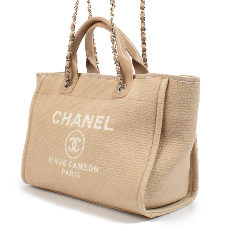 Chanel Beige Medium Deauville Shopping Tote Bag