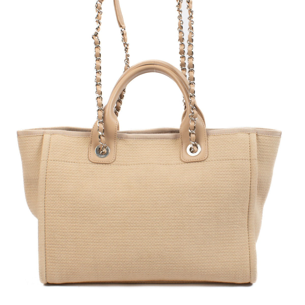 Sac cabas Chanel Deauville moyen beige