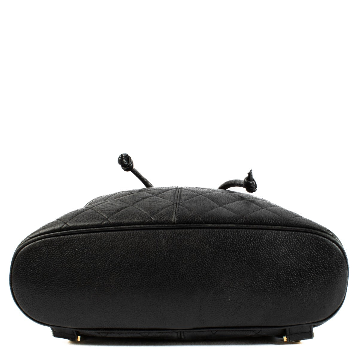Chanel Vintage Black Quilted CC Flap Backpack