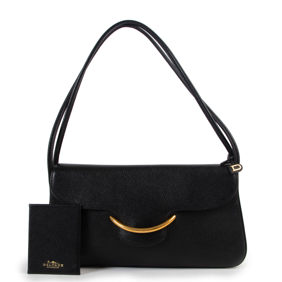 Shop safe online at Labellov in Antwerp this 100% authentic second hand Delvaux Black Shoulder bag