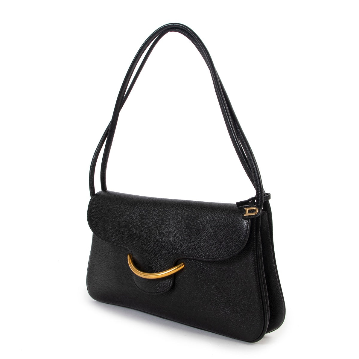 Shop safe online at Labellov in Antwerp this 100% authentic second hand Delvaux Black Shoulder bag