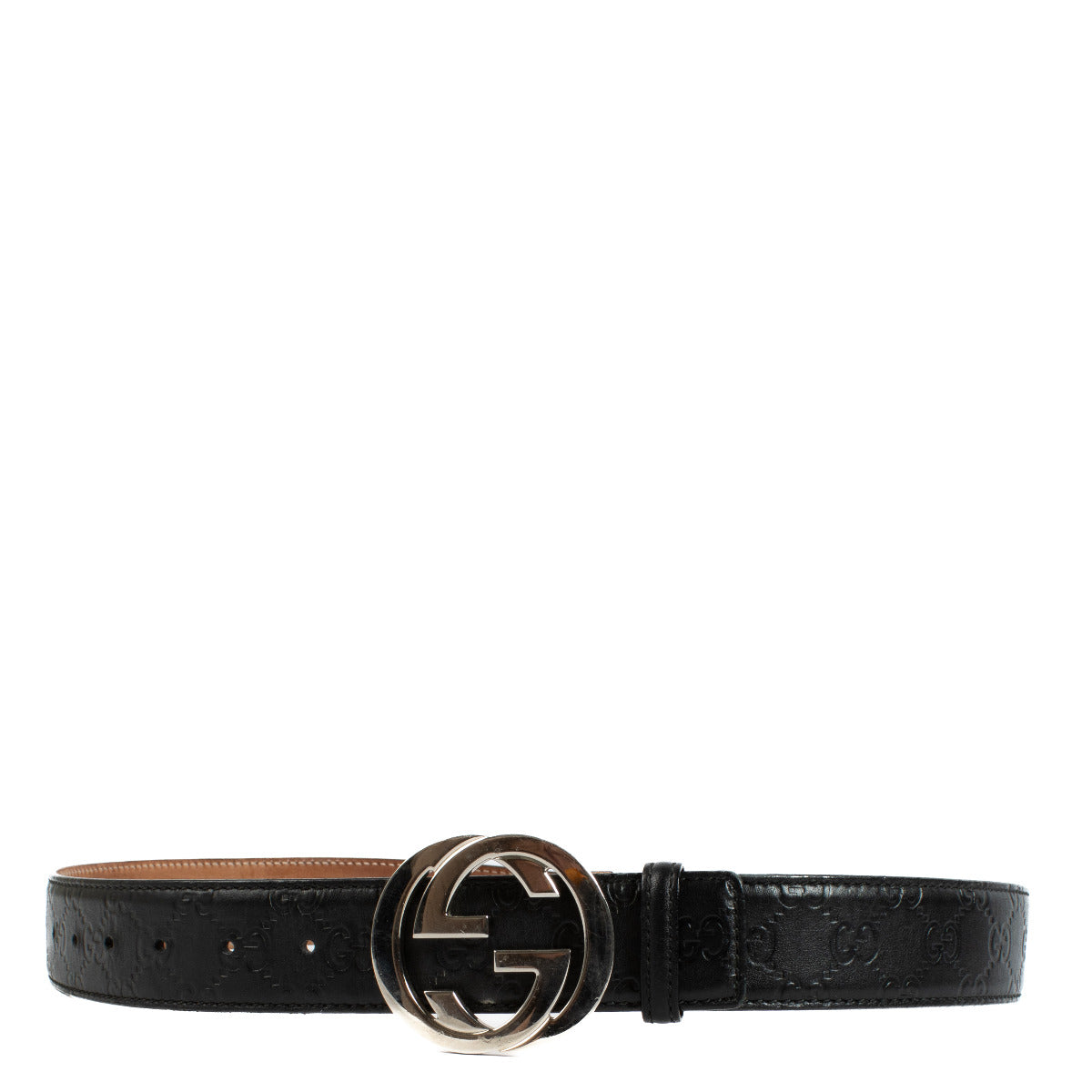 Gucci Zwarte Signature Riem - maat 95