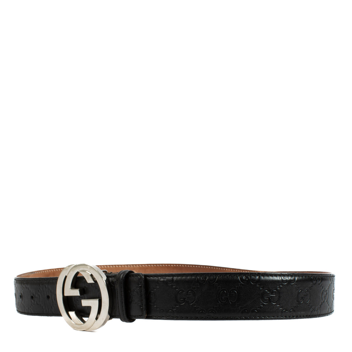 Gucci Zwarte Signature Riem - maat 95