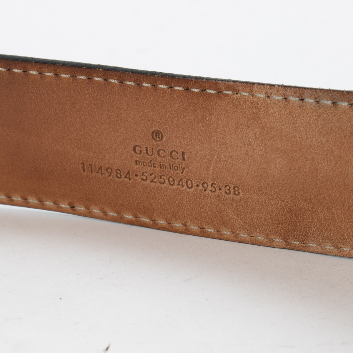 Gucci Zwarte Signature Riem - maat 95