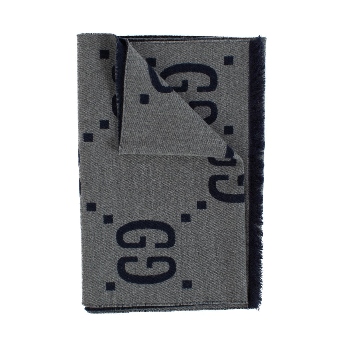 Écharpe en laine et soie jacquard GG Gucci