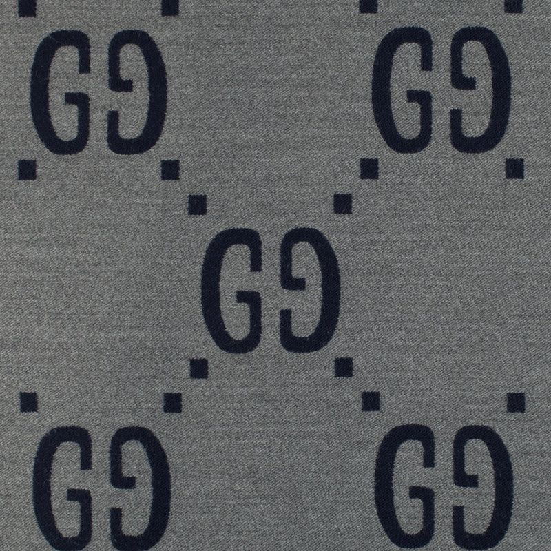 Gucci GG Jacquard Wol Zijden Sjaal