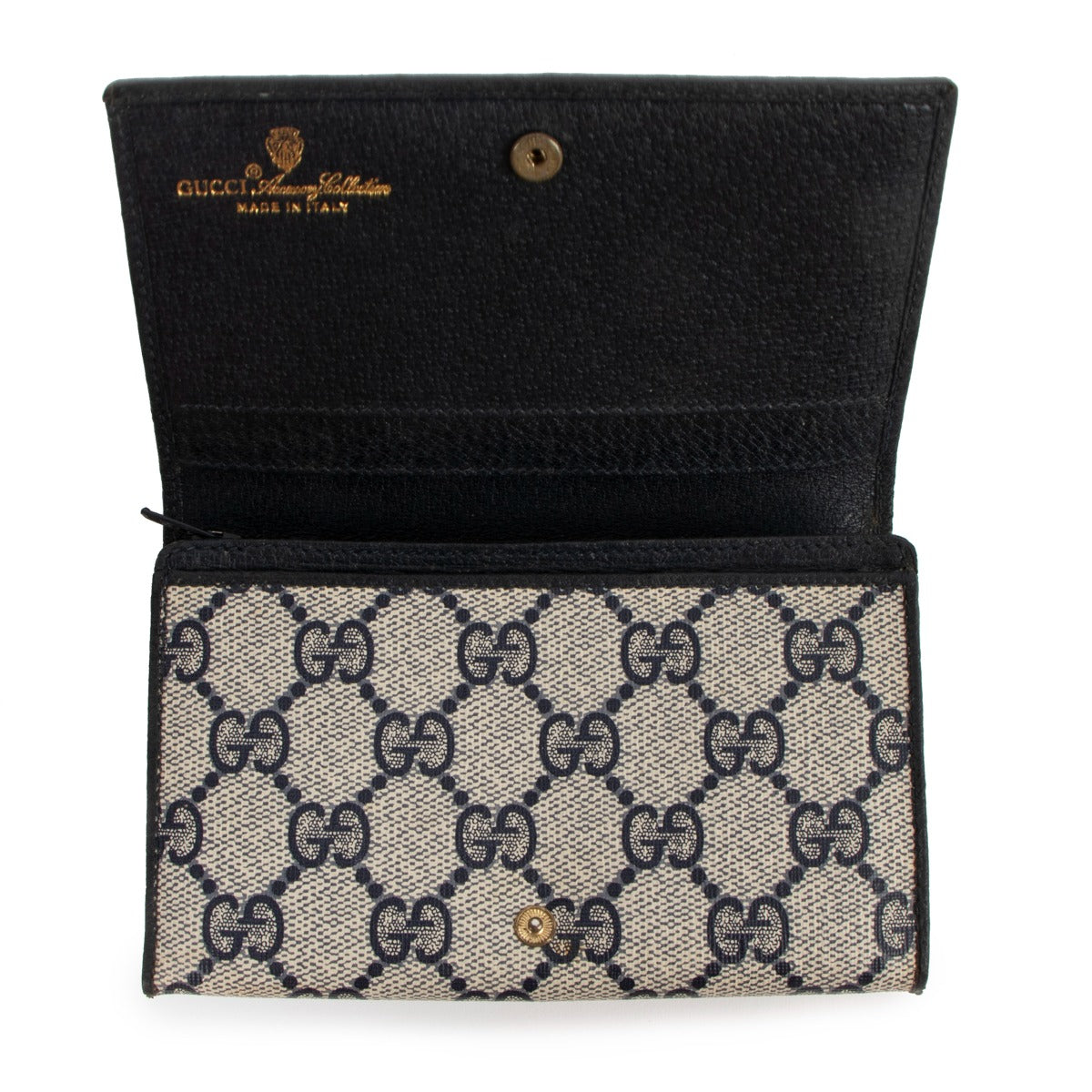 Gucci Vintage GG Supreme Compact Wallet