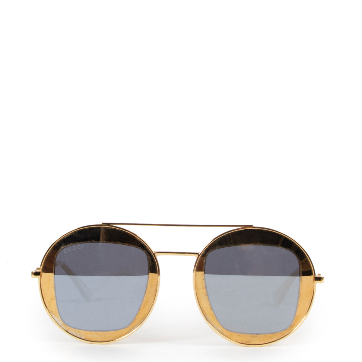 Gucci Round Gold Sunglasses